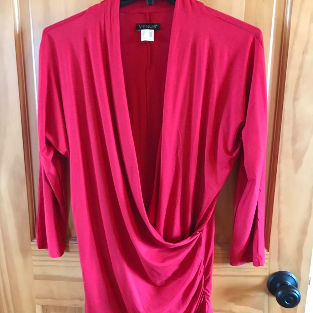 Red drape shirt Venus new